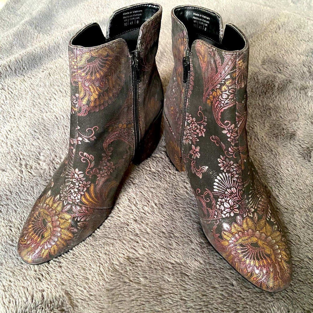 Aldo Paisley Print Ankle Boot
